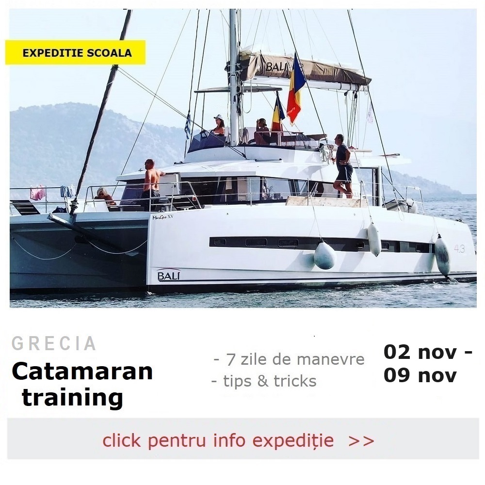 Catamaran training [in Cyclades XXIX]